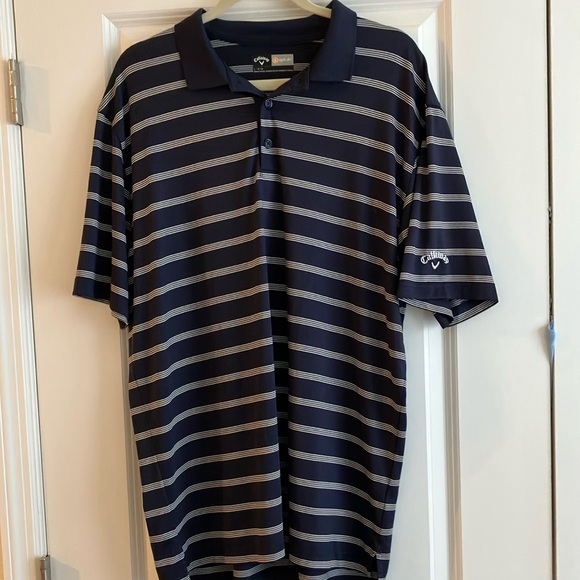 Callaway Other - Callaway Blue and White Polo Shirt with Classic Stripes